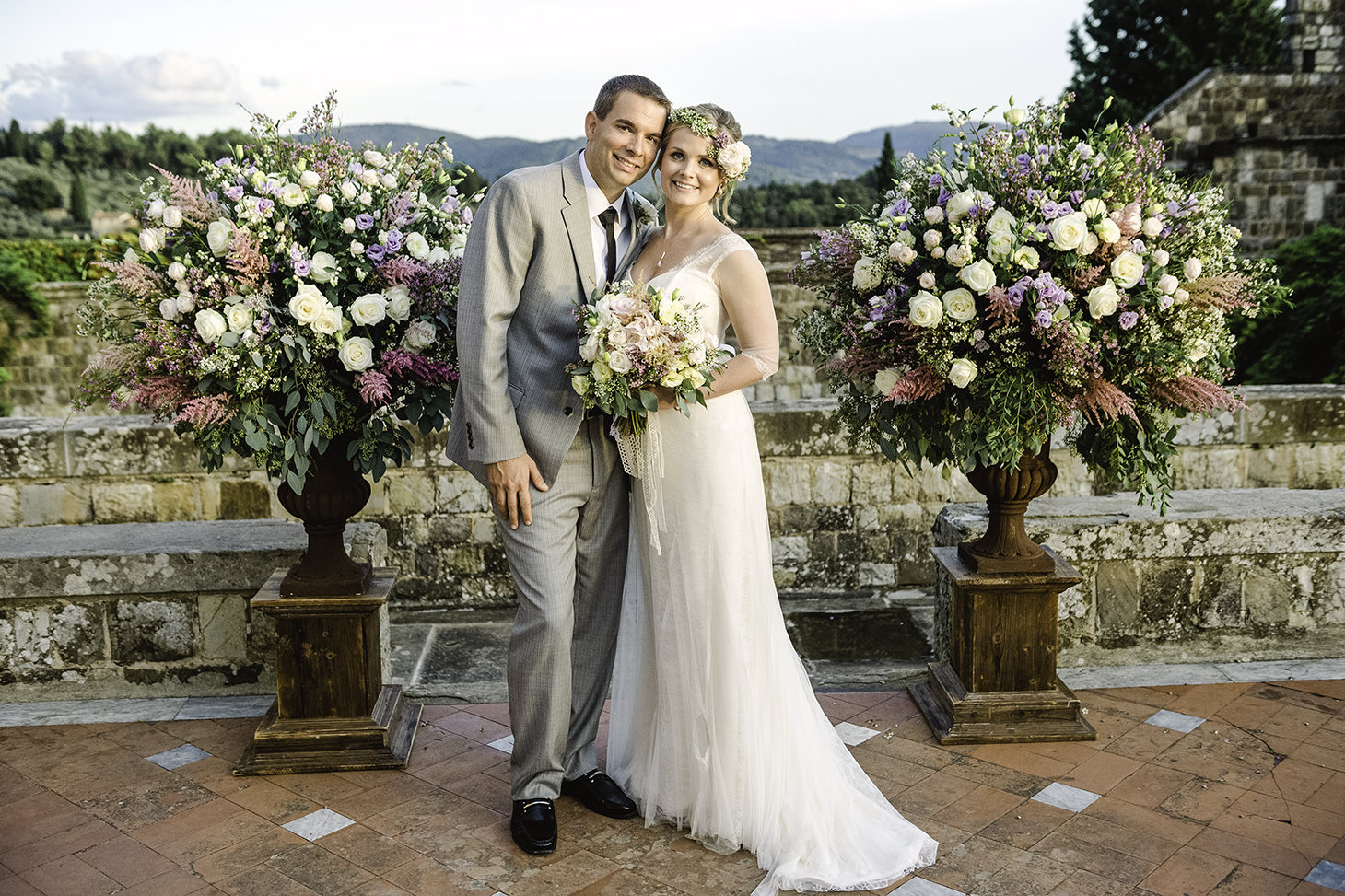 <p>Jeremy and Susan, castle wedding at Vincigliata</p>