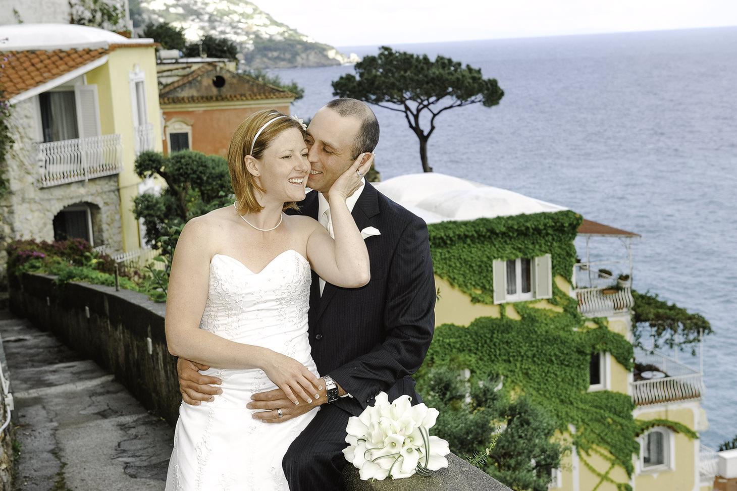 <p>Christina and Tyler, wedding in Positano</p>