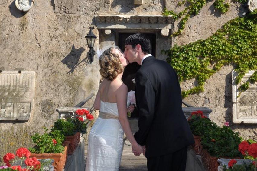 <p>Mary and Nathan, wedding in Ravello</p>