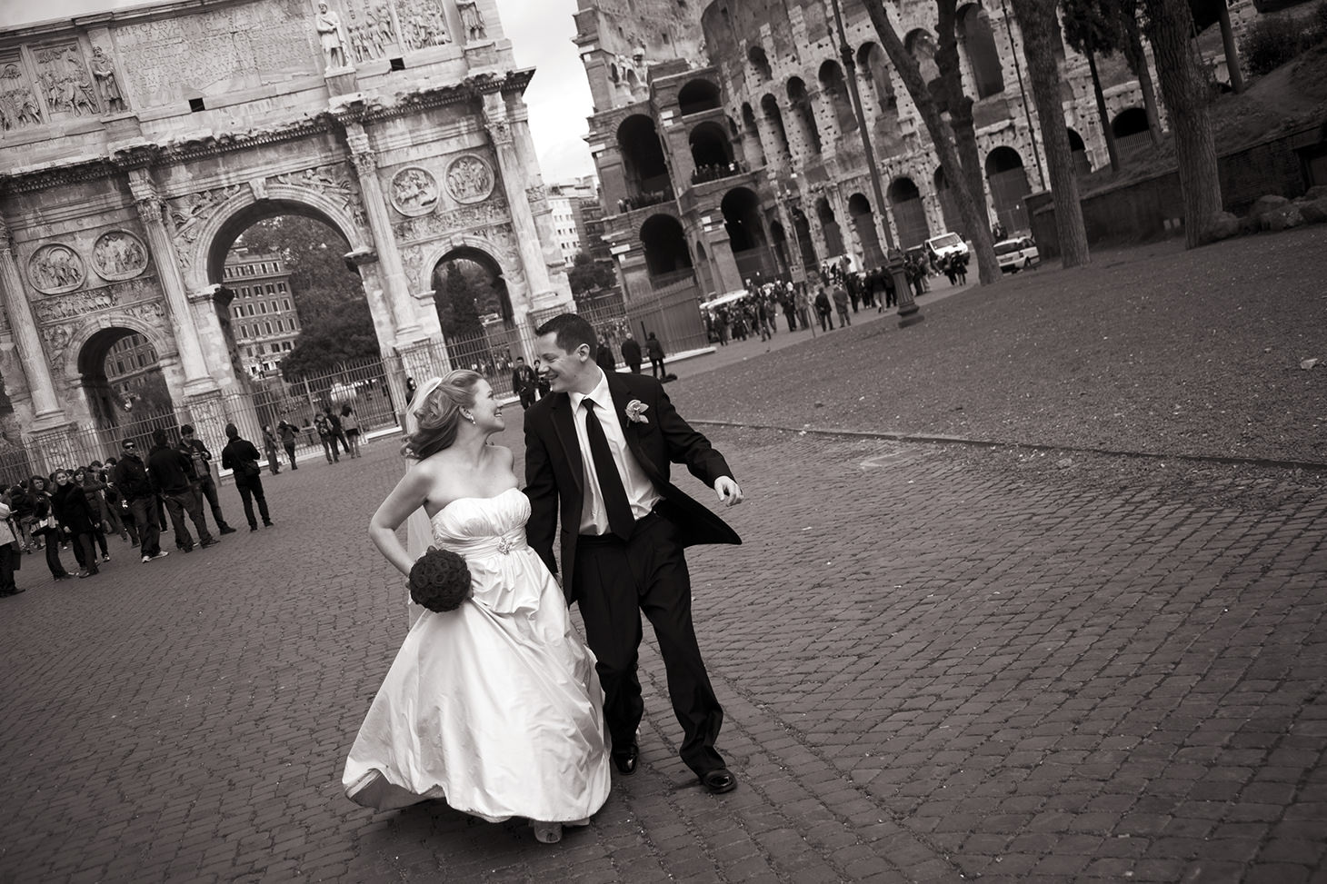 <p>Ryan and Jennifer, symbolic wedding in Rome</p>