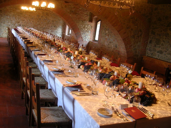 tuscan wedding theme reception