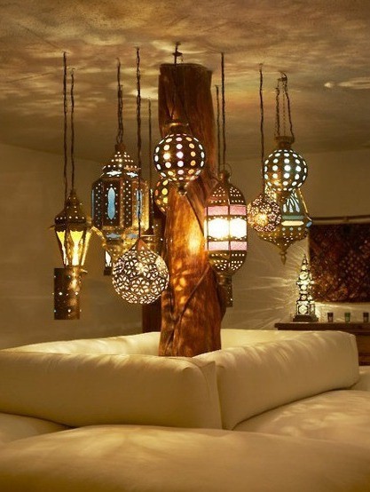 Moroccan style Lanterns Source Franticdreamscom