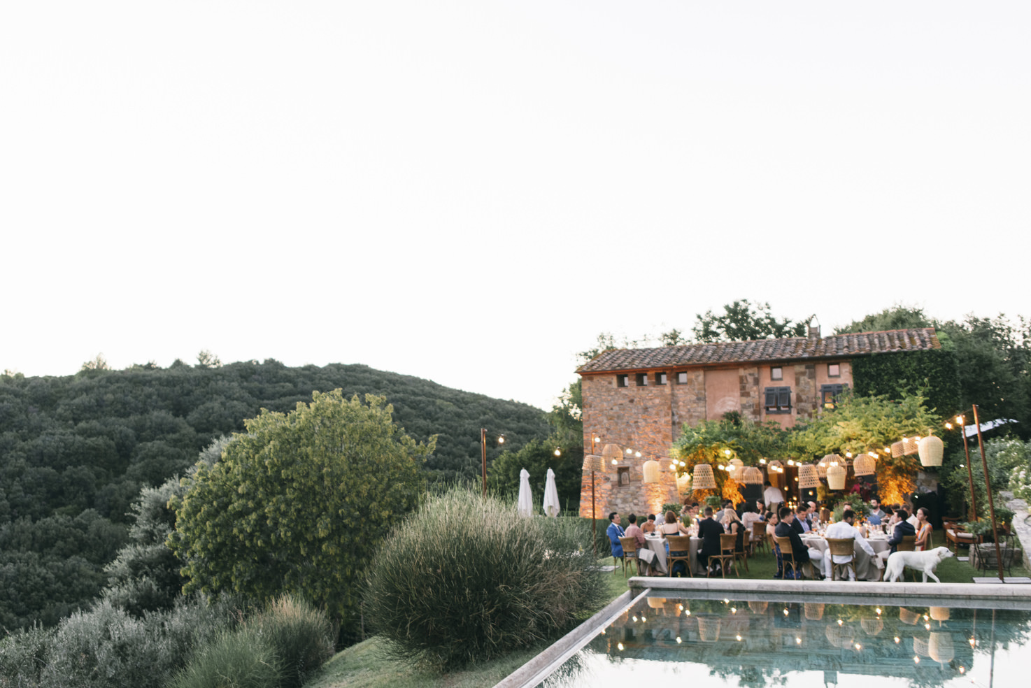 Welcome dinner under the stars of Tuscany