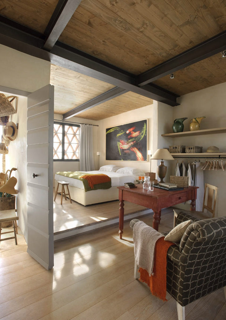 Bedroom in the barn house