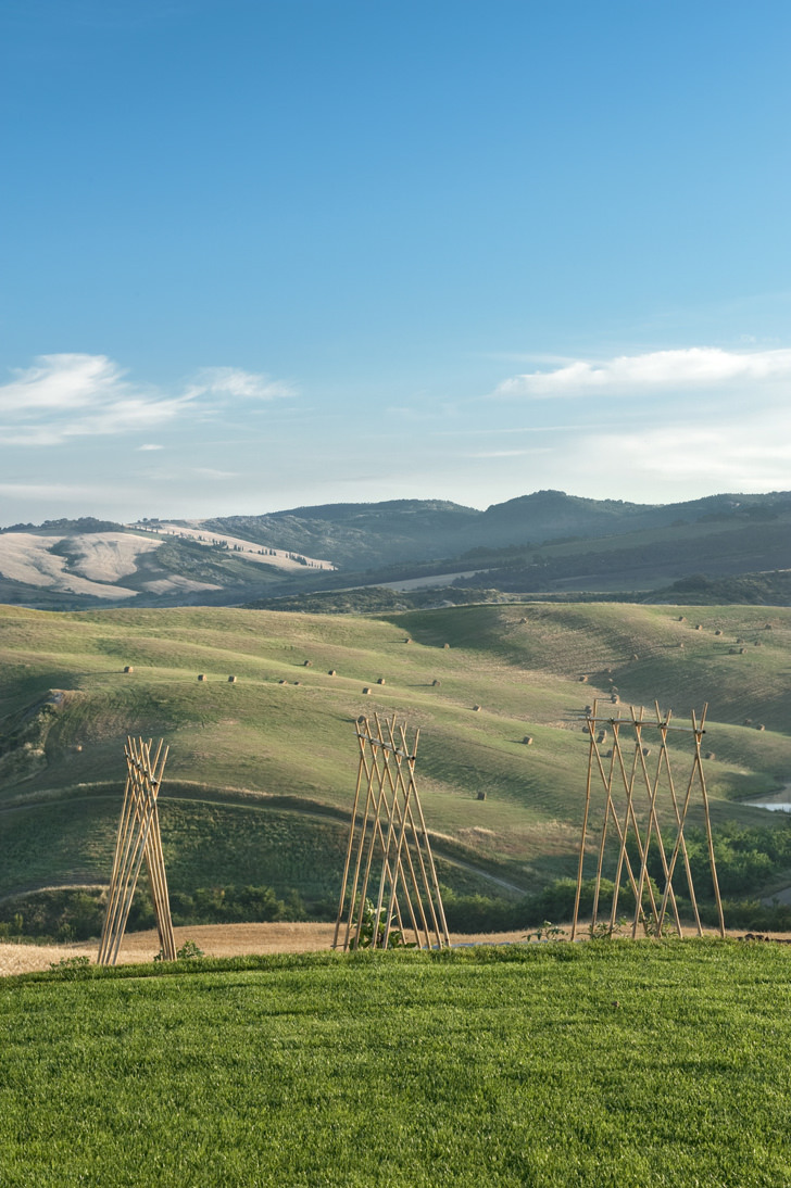 Tuscan landscape with hills