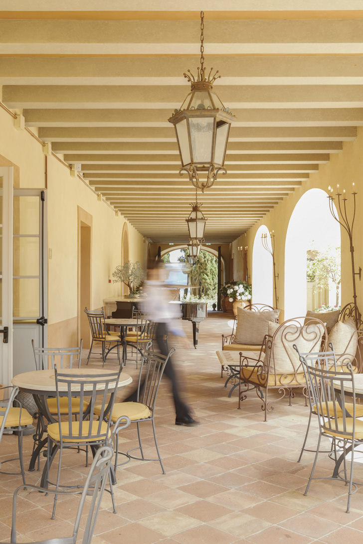 Dine outside on the terrace of Bar Visconti