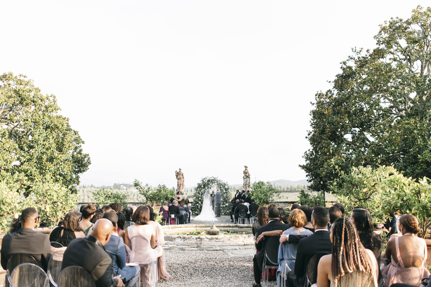 Symbolic wedding at Villa Corsini