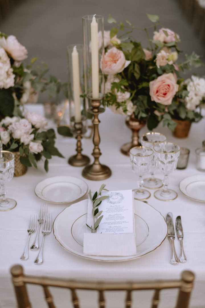 Detail of the table setting