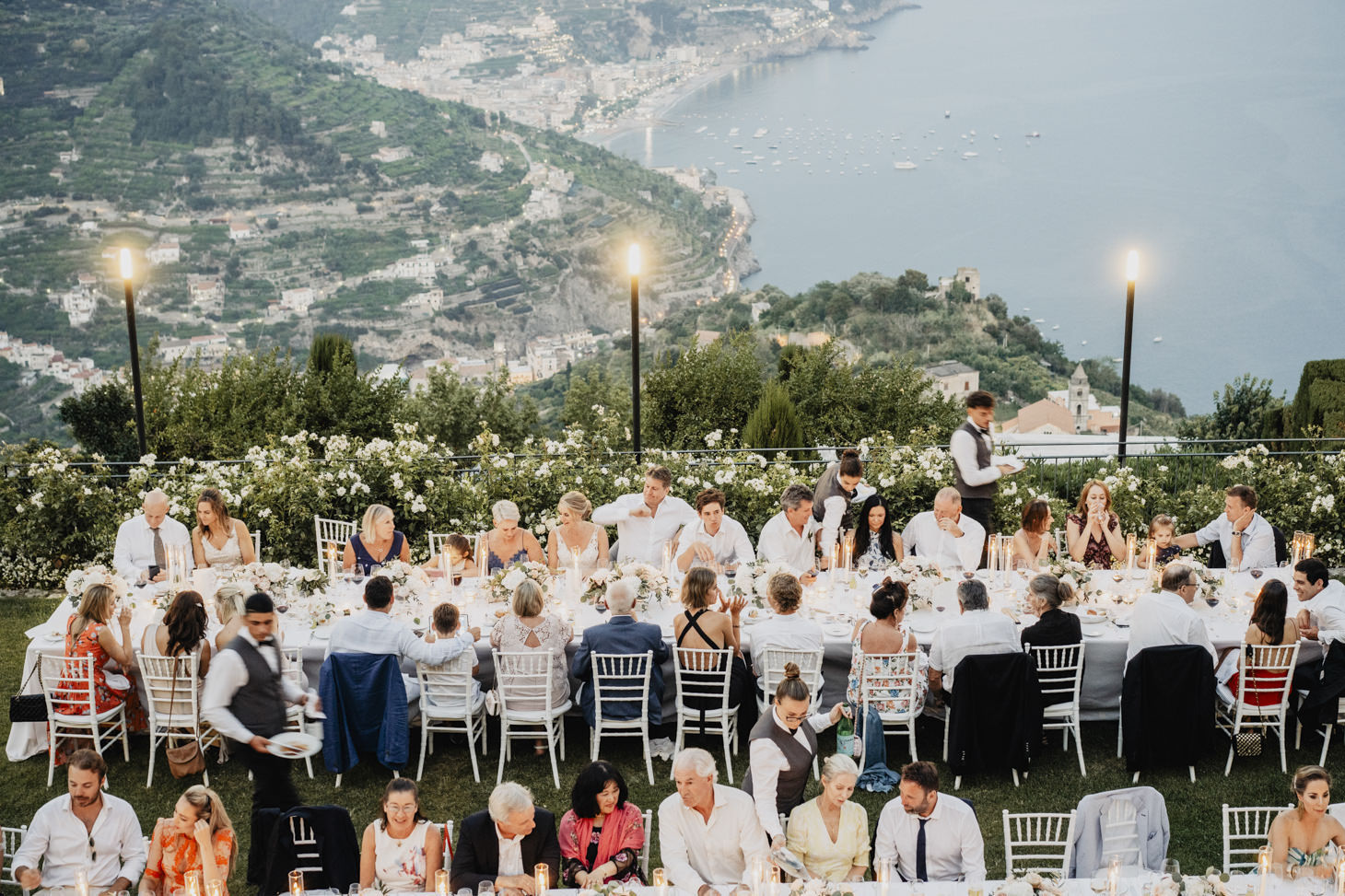 Wedding reception at Hotel Caruso