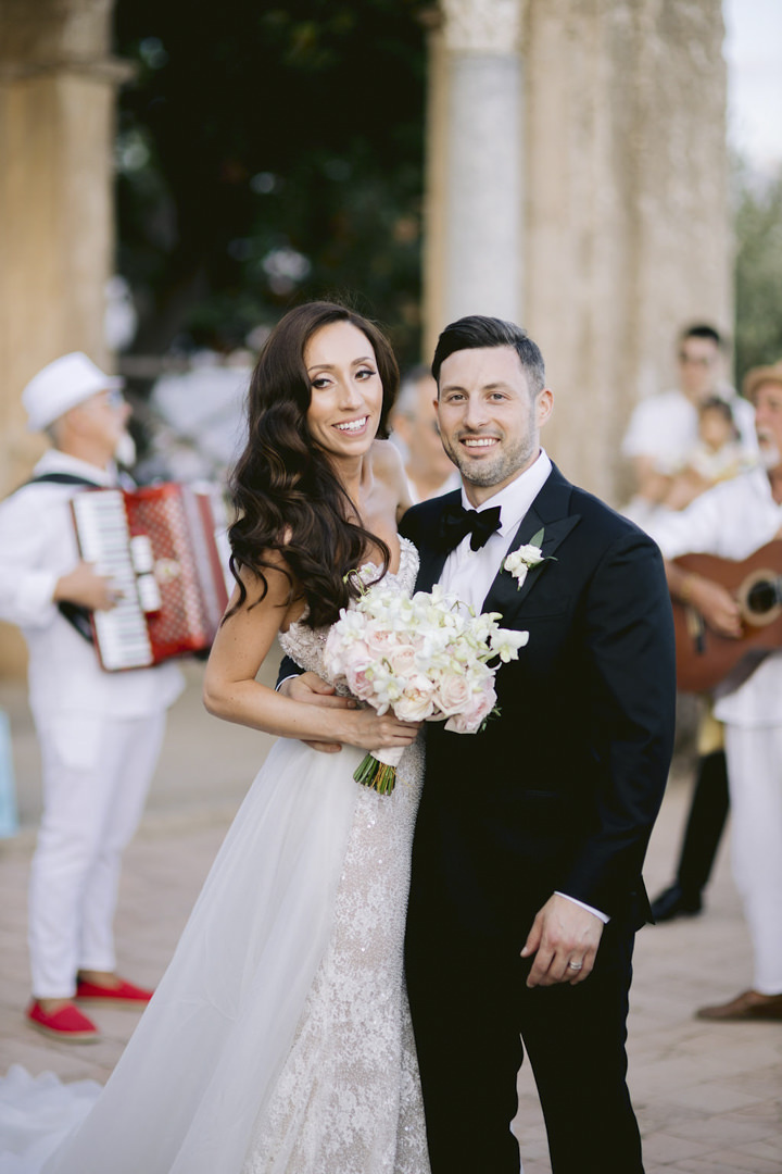 Newlyweds at Villa Cimbrone