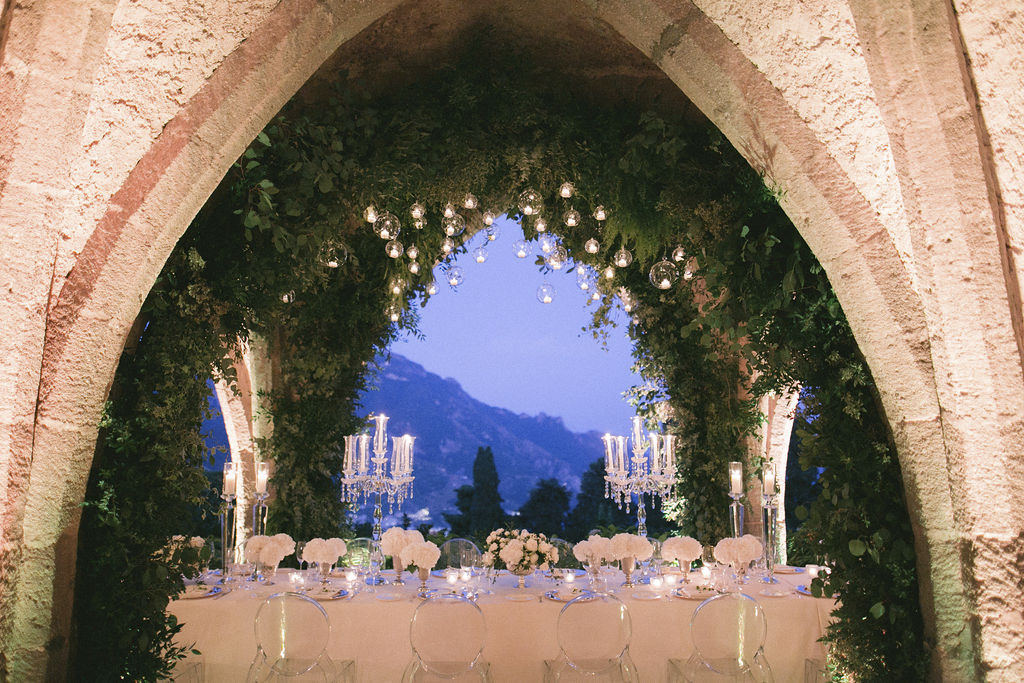 Wedding banquet at Villa Cimbrone