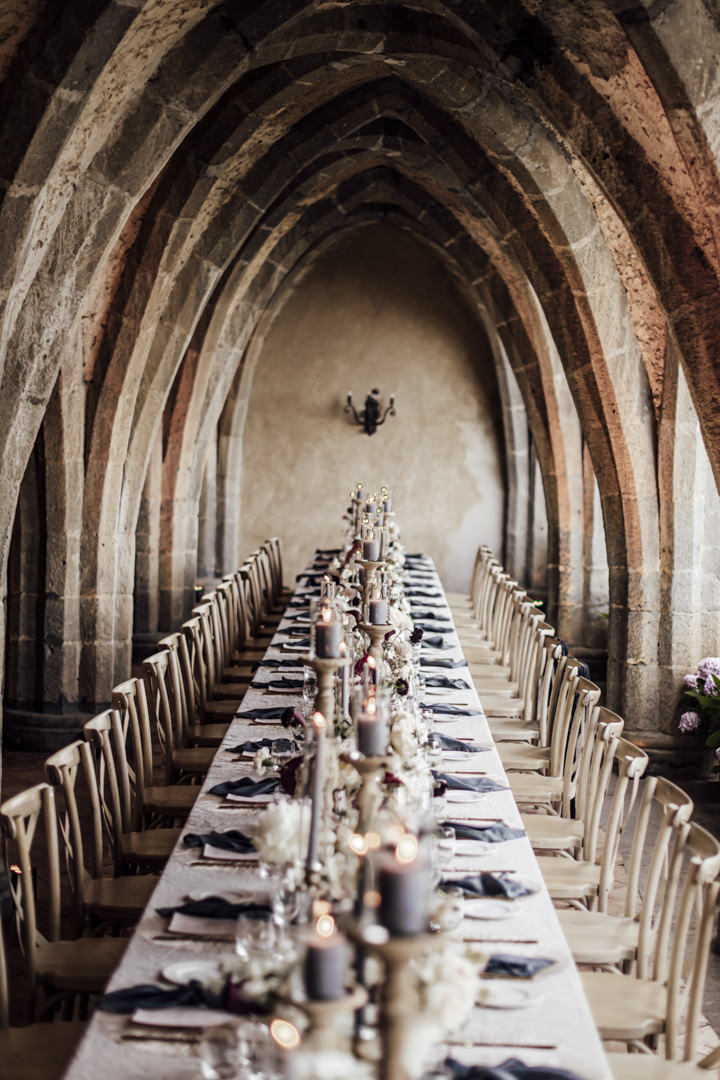 Wedding banquet in the crypt
