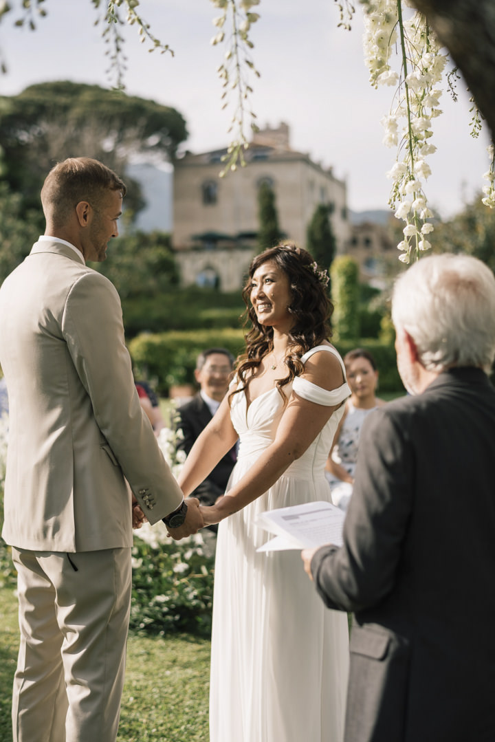A moment of the wedding ceremony