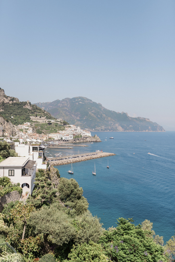 View of Amalfi from Hotel Santa Caterina