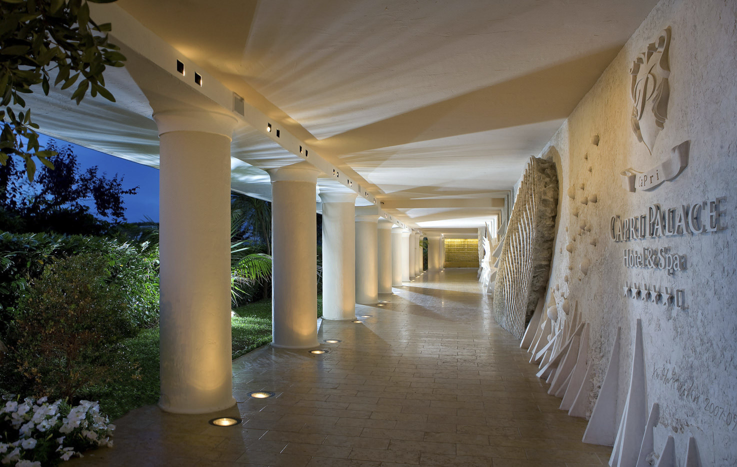 Entrance of Capri Palace Hotel