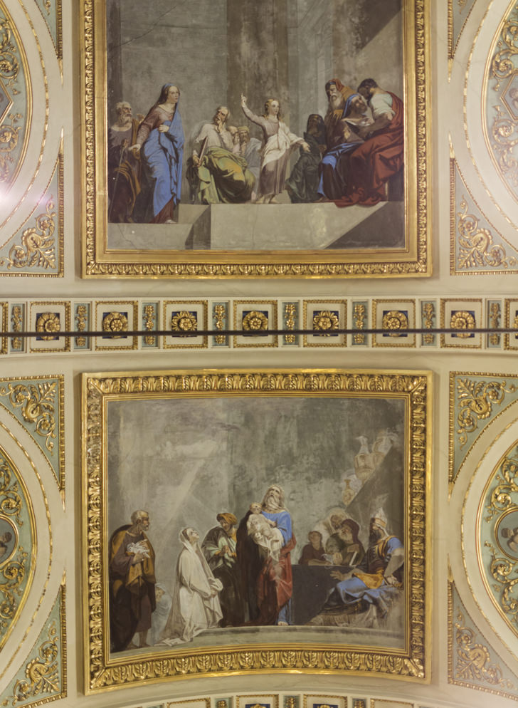 Frescoed ceiling of San Giacomo church
