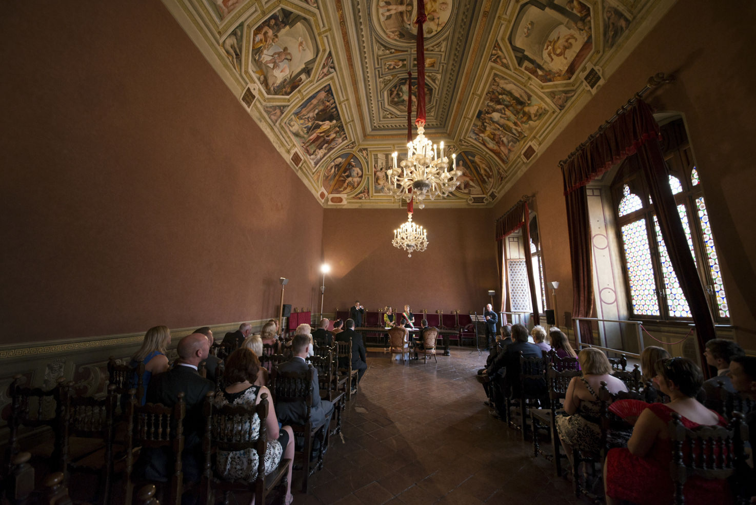 Wedding hall of Palazzo Pubblico, Siena