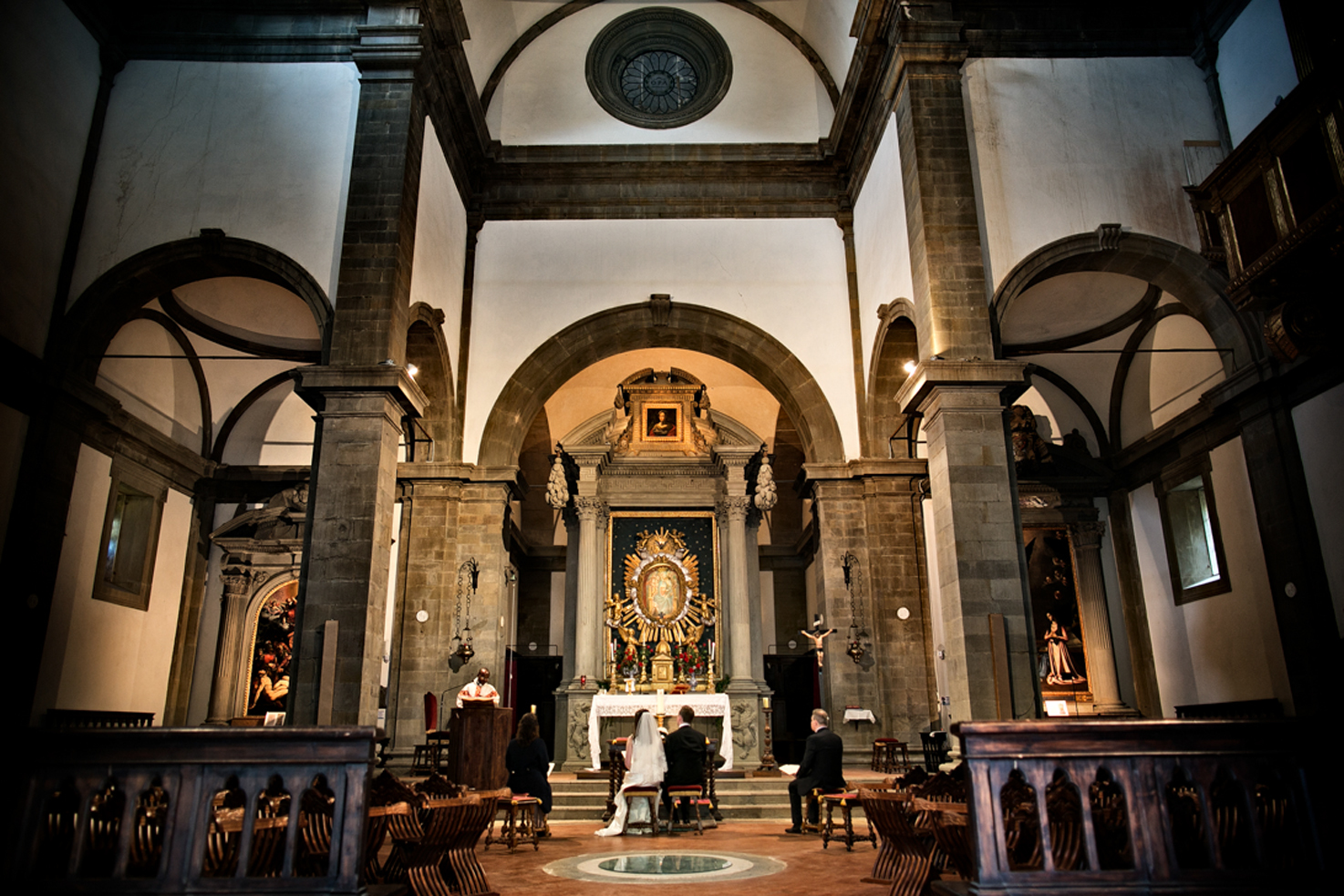 Interior of Santa Maria Nuova, Cortona