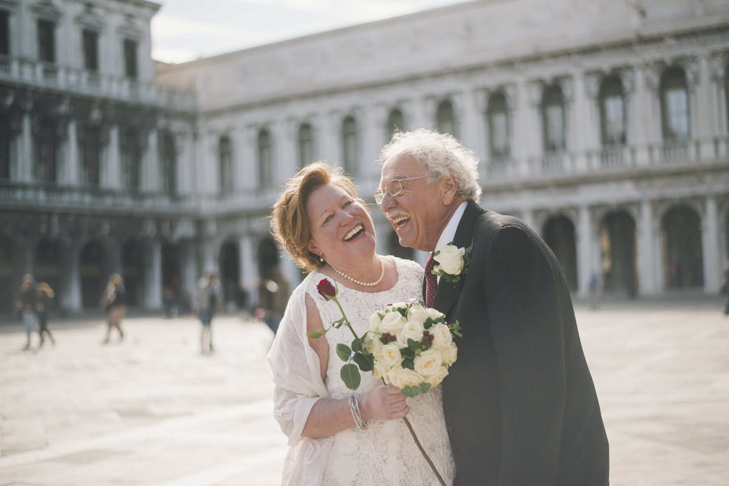 Happy couple in Venice