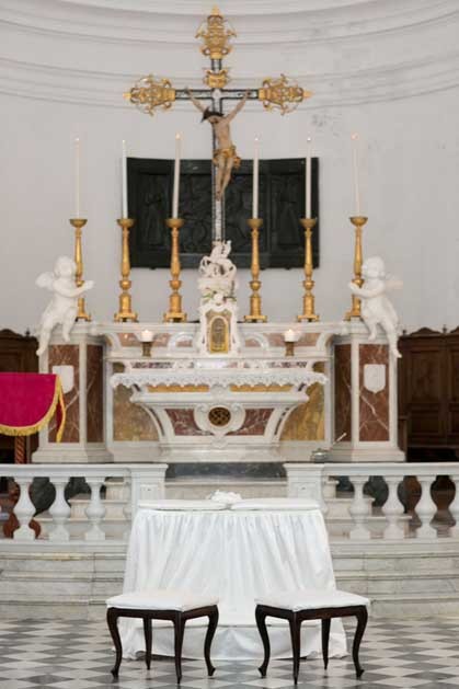 Church for catholic weddings in Portofino on the Riviera
