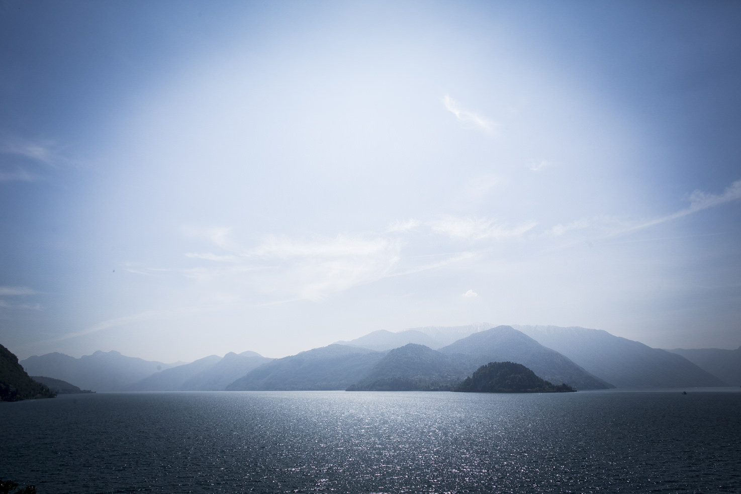 Panorama of Lake Como from Varenna