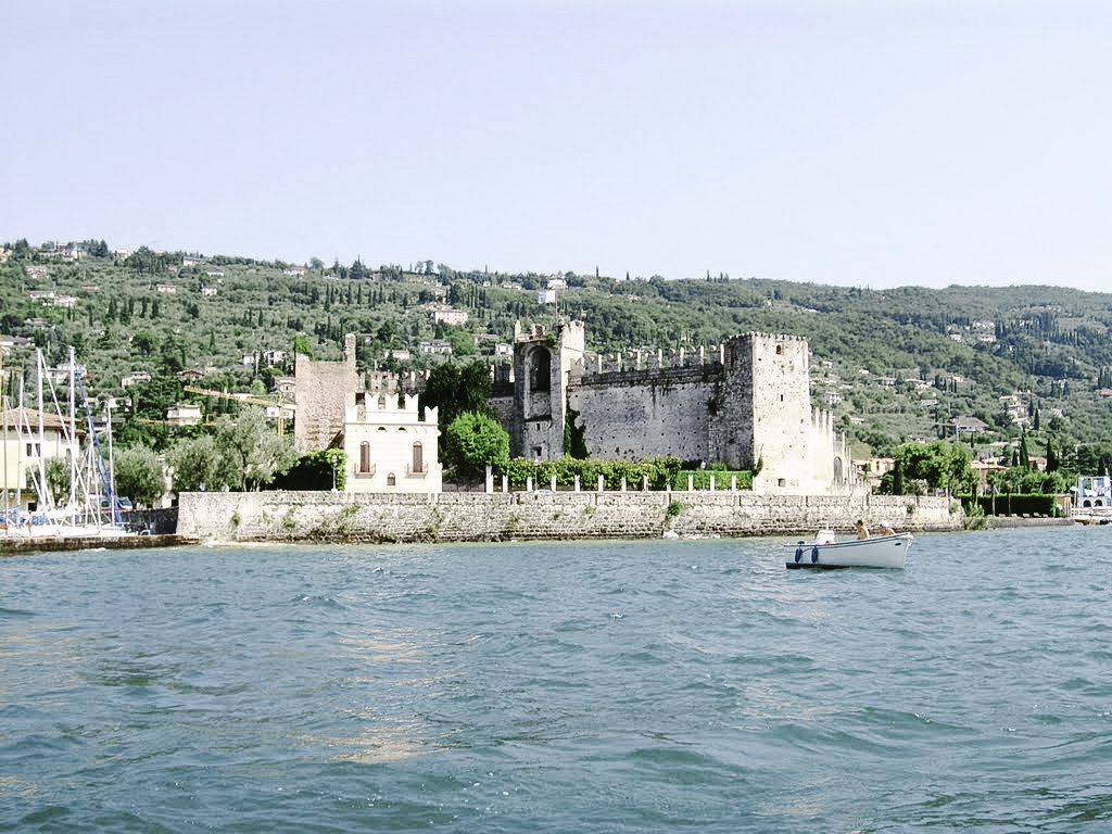 View of Torri del Benaco from Lake Garda