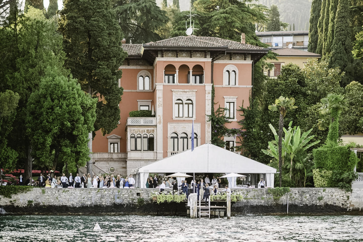 Façade of Villa Fiordaliso, Lake Garda