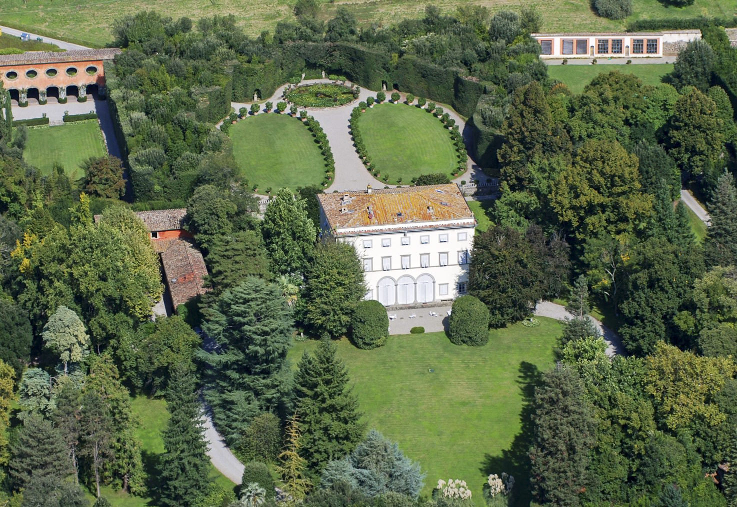 Aerial view of Villa Grabau