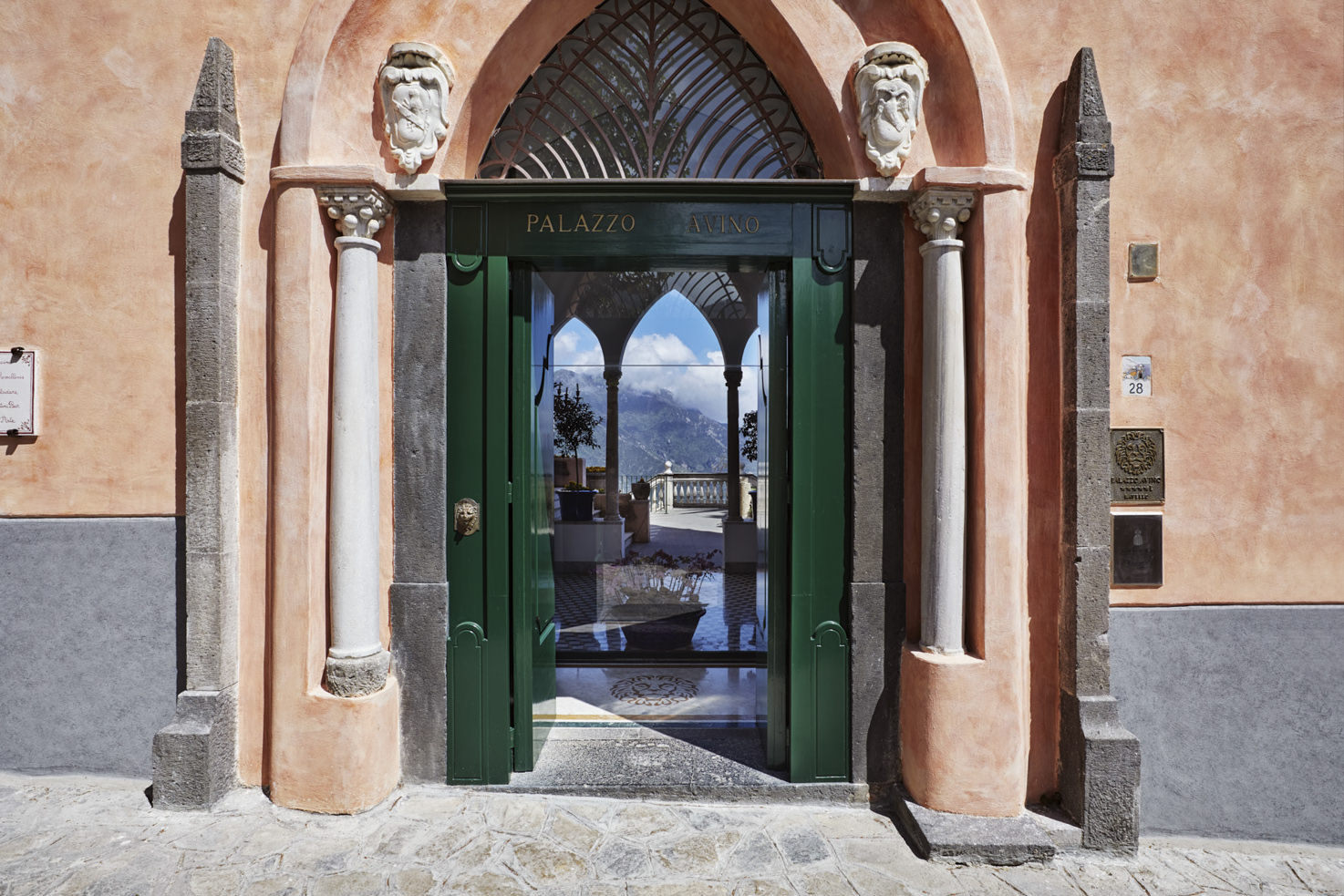 Entrance of Palazzo Avino