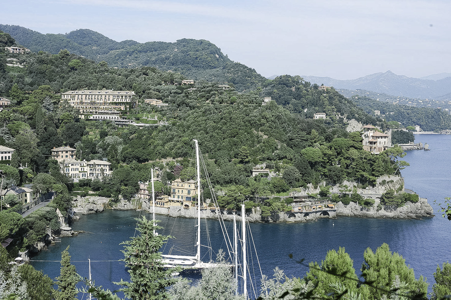 View from Castello Brown in Portofino