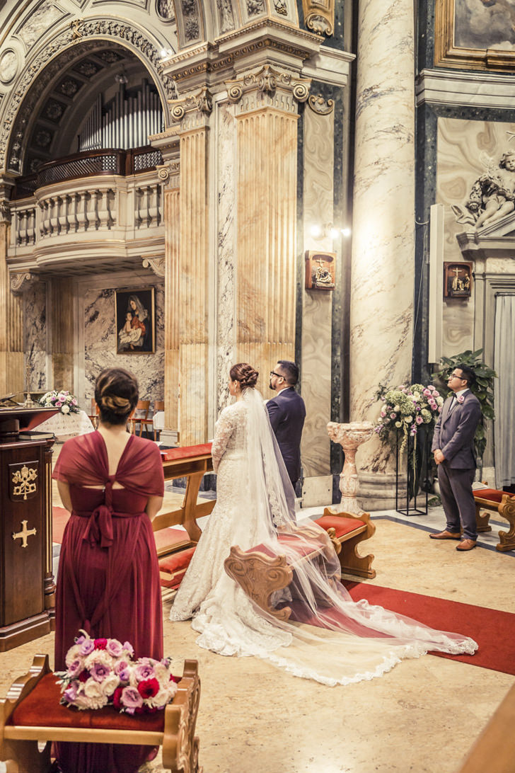 Catholic wedding at St. Anne Vatican church
