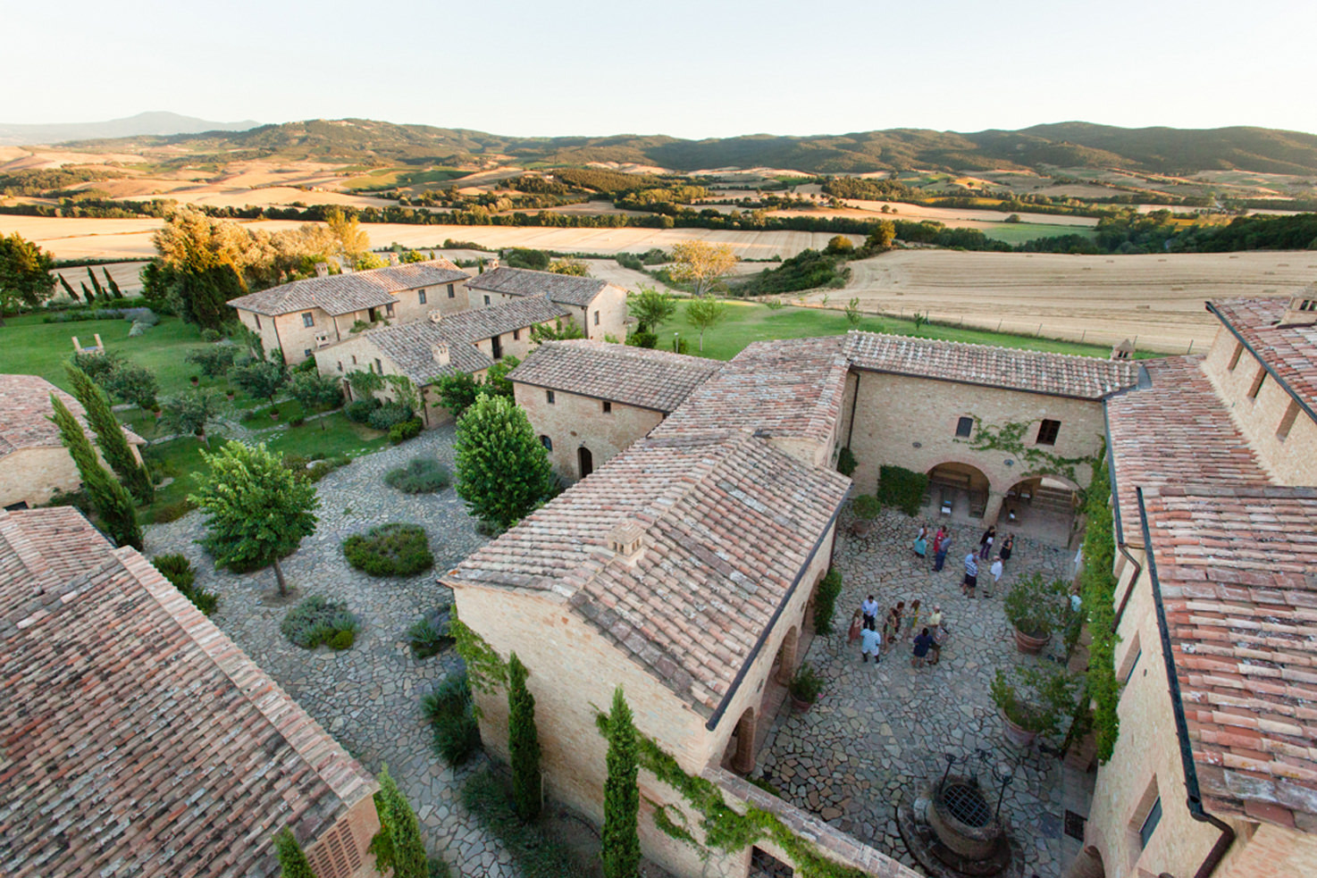 Aerial view of Borgo Finocchieto