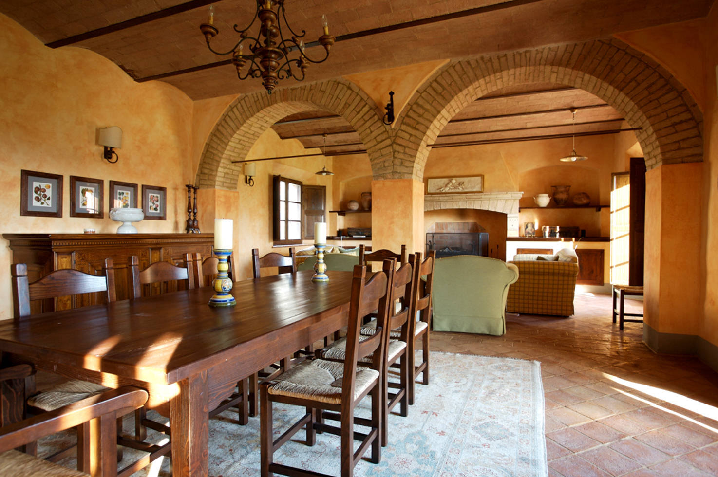 Interior of Borgo Finocchieto