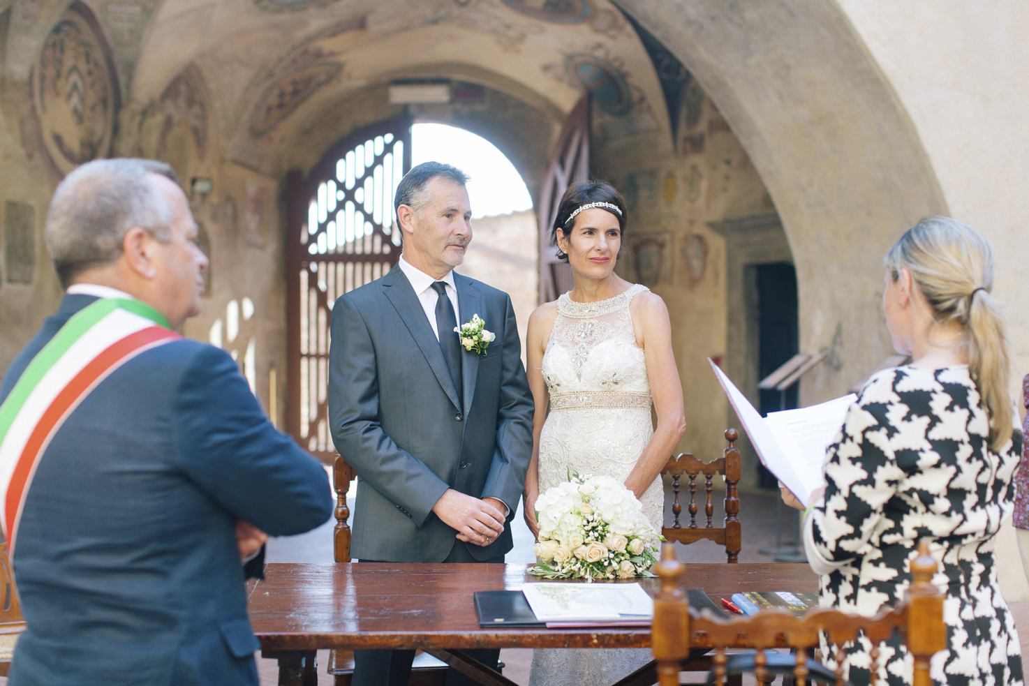 Civil ceremony in Certaldo