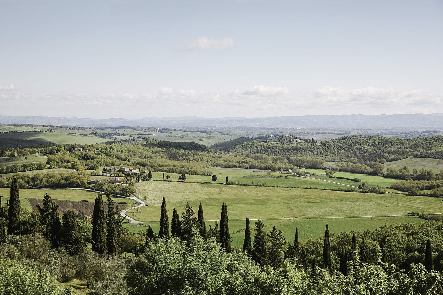 View over the Tuscan countryside