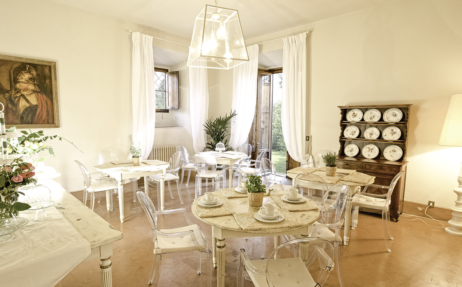 Breakfast hall at Villa di Ulignano
