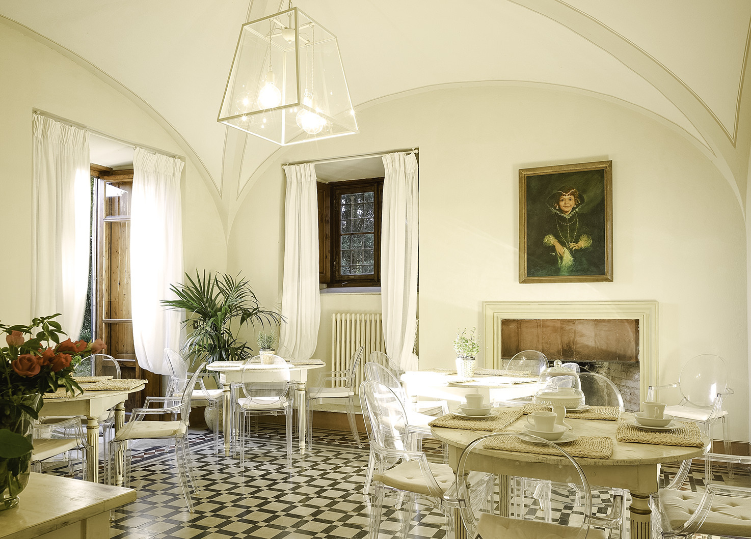 Breakfast hall at Villa di Ulignano