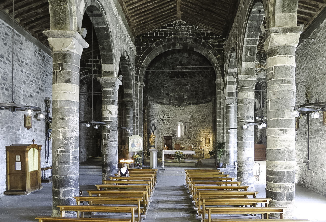 Interior of the church of Santa Margherita in Vernazza