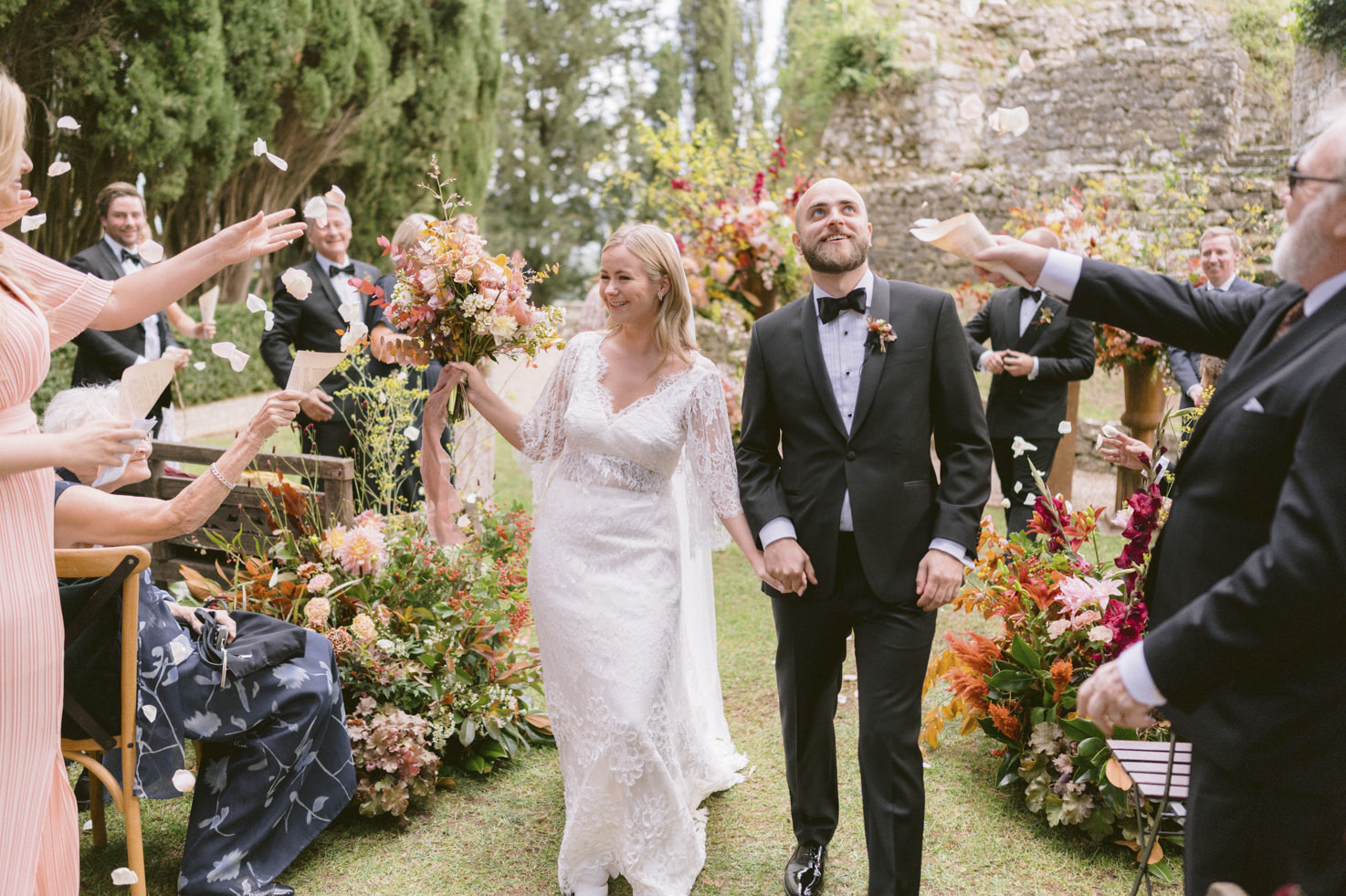 Wedding in Tuscany with the colours of autumn