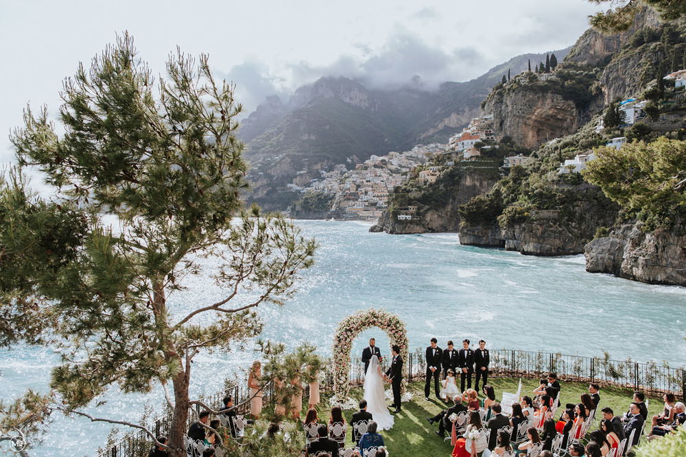 Wedding in Positano at Villa Tre Ville