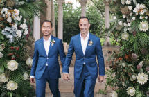 <p>David and Von Bryan, symbolic wedding in Ravello</p>