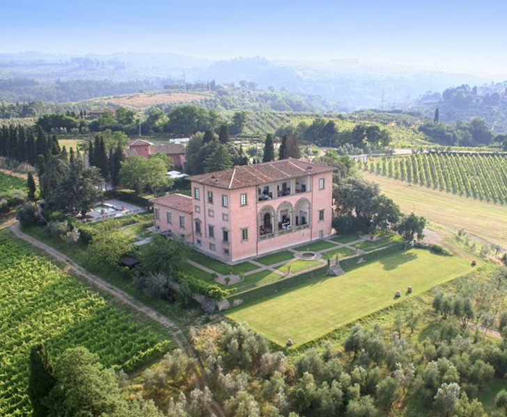 Villa Mangiacane in the countryside of Florence