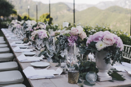 Banquet for Destination Wedding in Ravello