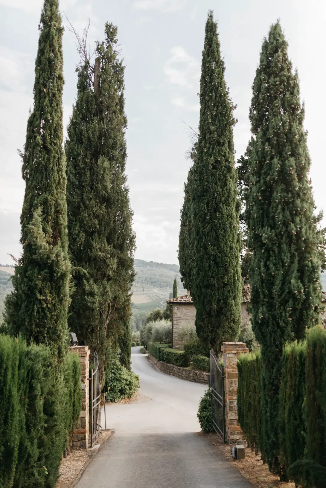 Arrival at Villa Vignamaggio