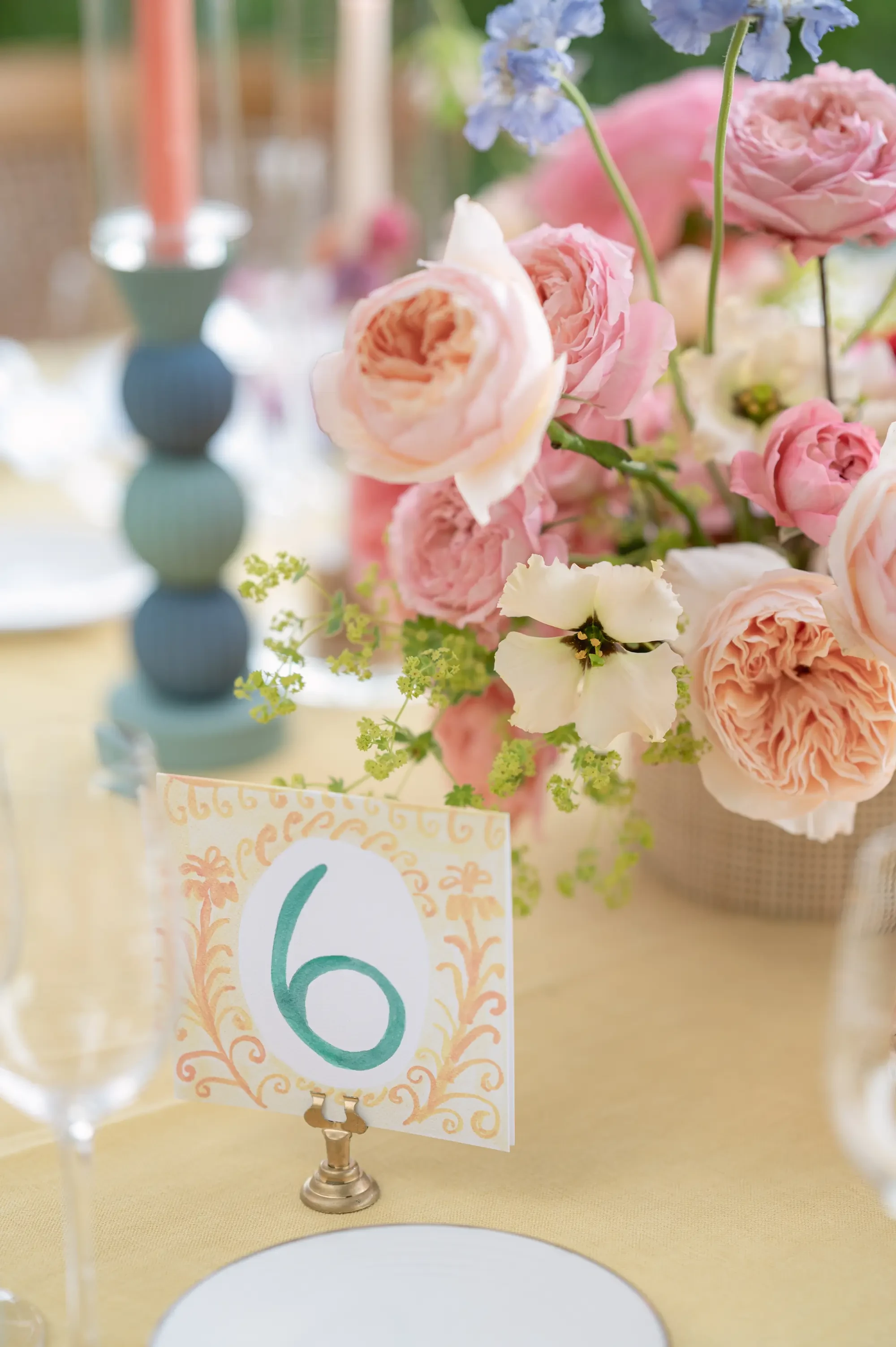 Colorful Wedding table decorations