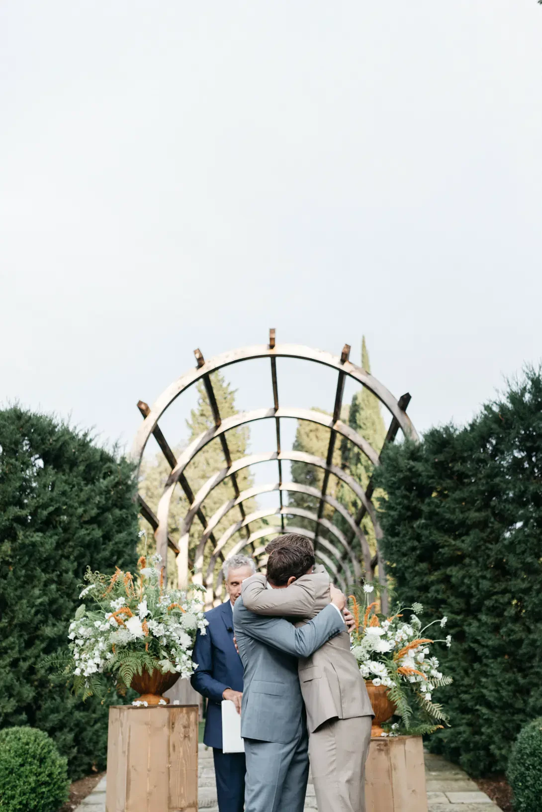 Wedding ceremony at Villa Vignamaggio