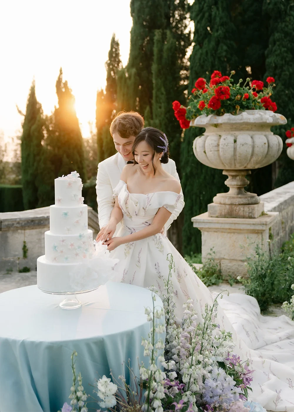 An Intimate Garden Celebration at La Foce: Claudia & Hank's Wedding