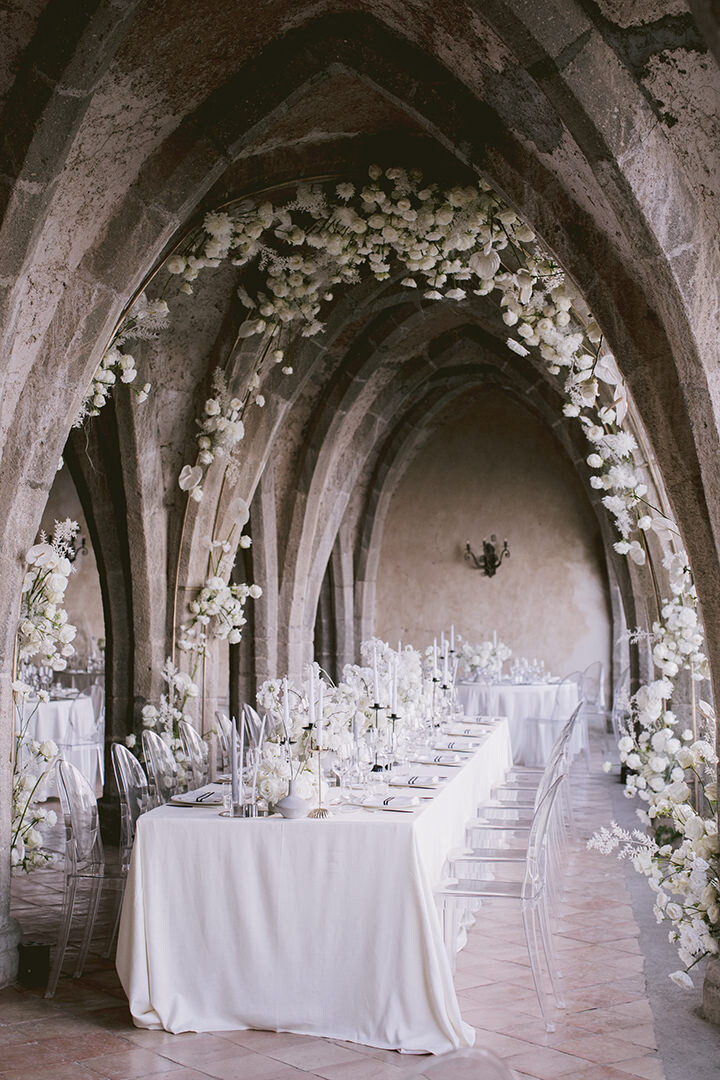 Wedding banquet at Villa Cimbrone