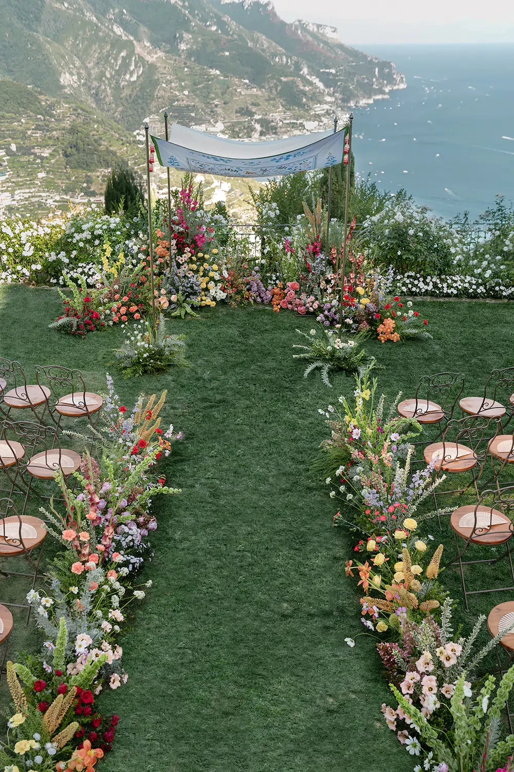 Breathtaking view of a Wedding in ravello