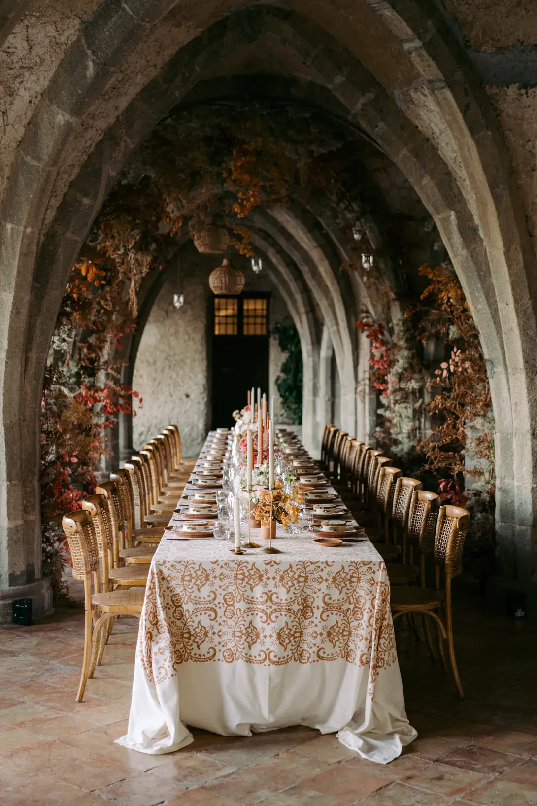 Long table for wedding reception